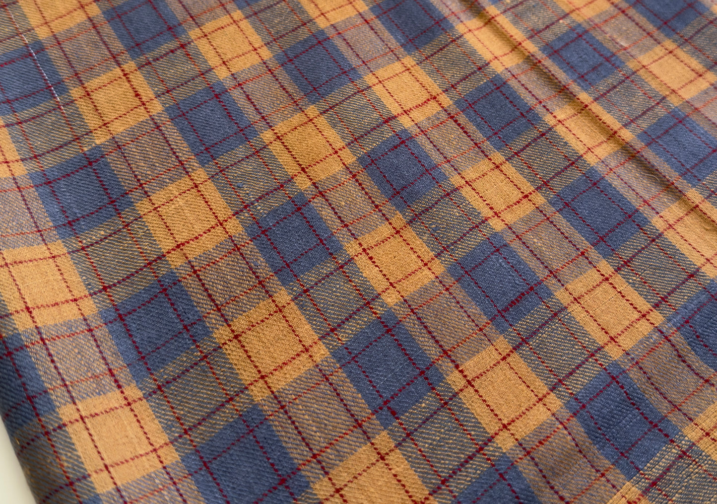 MEN CHECK HANDWOVEN PASHMINA SHAWL BLUEGREY